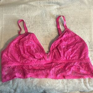 Aerie Hot Pink Strappy Bralette